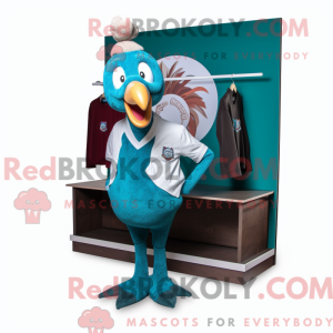 Blågrøn Tyrkiet maskot...