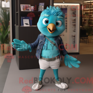 Turquoise Dove mascot...