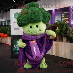 Purple Broccoli mascot...
