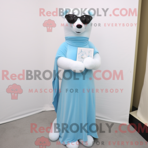 Sky Blue Ermine mascot...