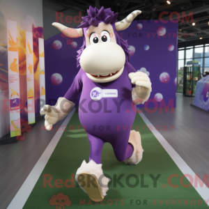 Postava maskota Purple Beef...