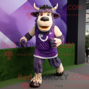 Costume de mascotte Purple...