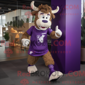 Costume de mascotte Purple...