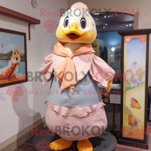 Peach Gosling Maskottchen...