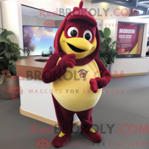 Maroon Baa Maskottchen...