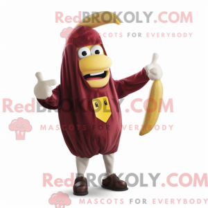 Maroon Baa mascot costume...