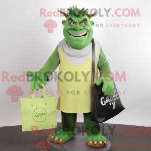 Green Ogre mascot costume...