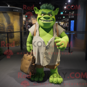 Green Ogre mascot costume...