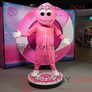 Pink Plate Spinner maskot...