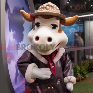 Hereford Cow maskot kostume...