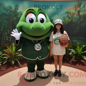 Forest Green Baseball Glove...