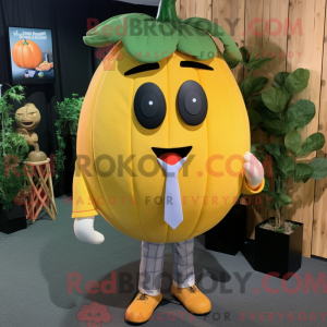 Yellow Pumpkin mascot...