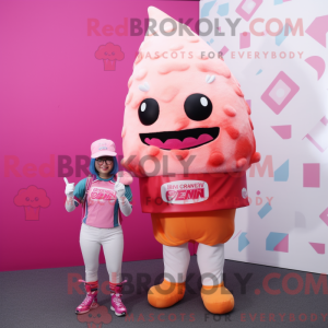 Maskotkostymefigur Pink Ice...