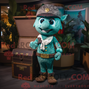 Teal Treasure Chest mascot...