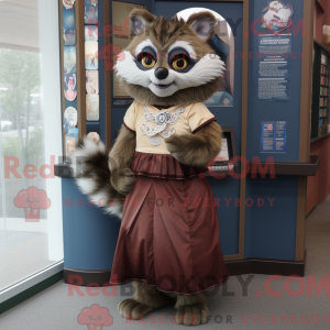 Rust Vaskebjørn maskot...
