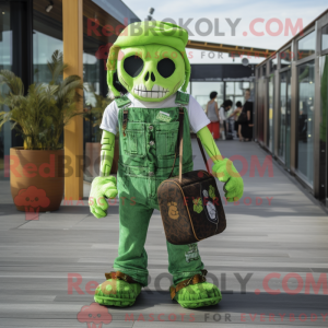 Postava maskota Lime Green...