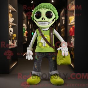 Postava maskota Lime Green...