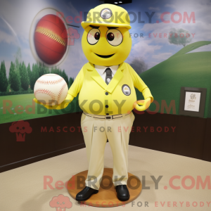Lemon Yellow Baseball Ball...