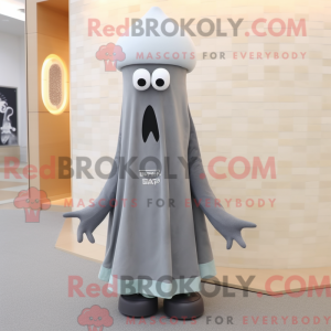Gray Squid mascot costume...