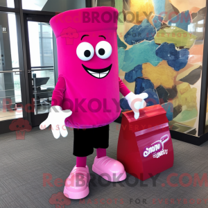 Magenta Candy Box mascot...