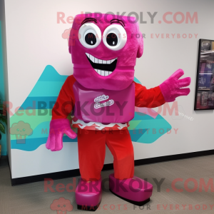 Magenta Candy Box maskot...