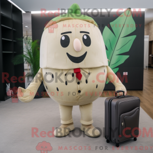 Beige vandmelon maskot...