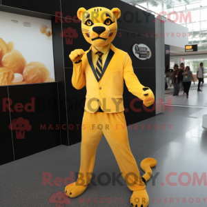 Yellow Panther mascot...