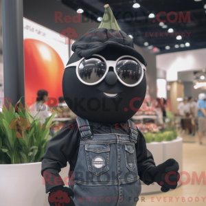 Black Onion mascot costume...