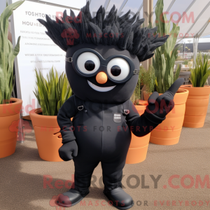 Black Onion mascot costume...