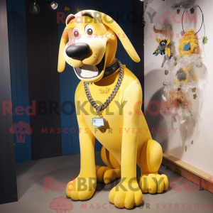 Yellow Dog-maskot drakt...