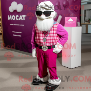 Magenta Pop Corn mascot...