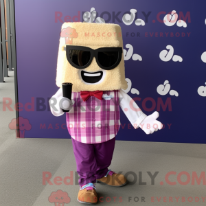 Magenta Pop Corn maskot...