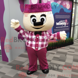 Magenta Pop Corn mascot...