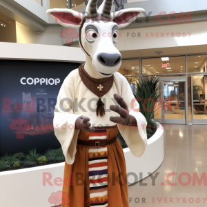 Wit Okapi-mascottekostuum...