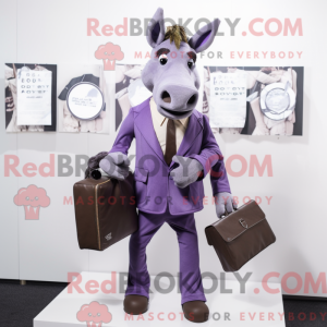 Purple Donkey mascot...