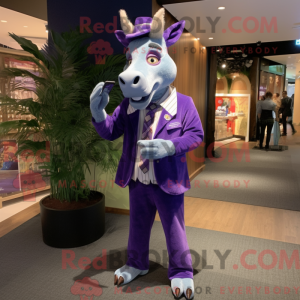 Purple Donkey mascot...