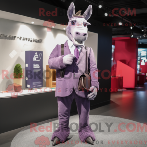 Purple Donkey mascot...