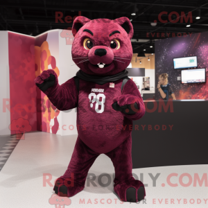 Maroon Panther mascot...