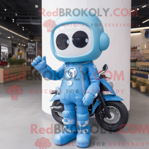 Maskotdraktfigure Sky Blue...