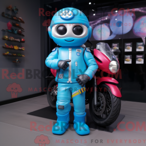 Maskotdraktfigure Sky Blue...