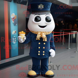 Navy Pop Corn maskot...