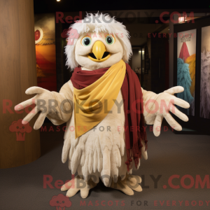 Cream Harpy maskot kostume...