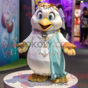 Cream Penguin mascot...