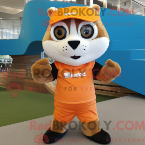 Orange Ferret maskot...