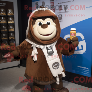 Brown Bottle Of Milk mascot...