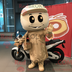 Beige Ramen mascot costume...