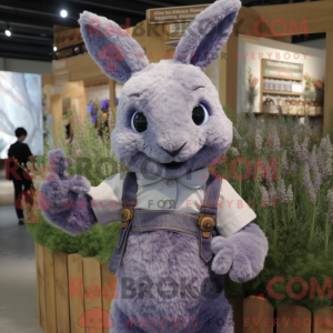 Lavender Wild Rabbit mascot...