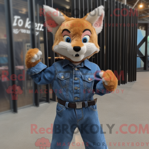 Rust Lynx mascot costume...