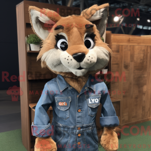 Rust Lynx mascot costume...