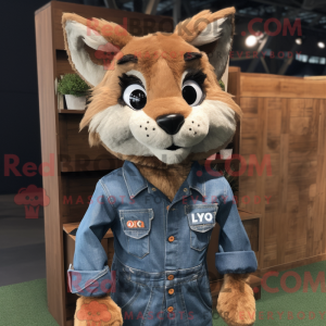 Rust Lynx maskot kostume...